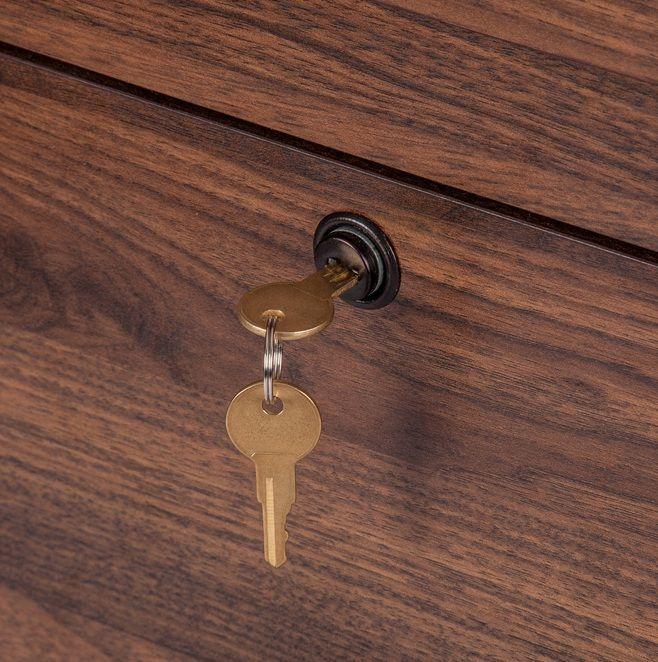 Cajonera 2 Cajones Walnut Line-4