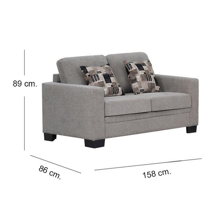 Sofá Solet 2 Cuerpos Grey-6