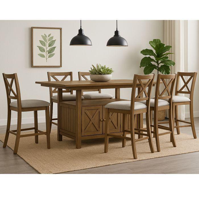 Juego de Comedor 6 Sillas Altas Levy-0