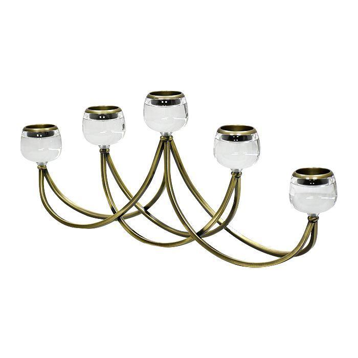Candelabro Extendido 5 Luces Premium Cristal-1