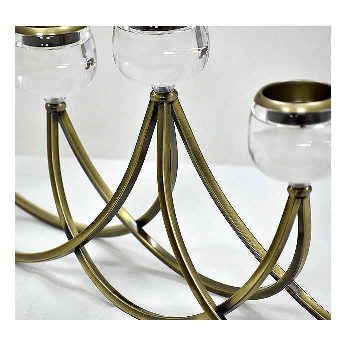 Candelabro Extendido 5 Luces Premium Cristal-3