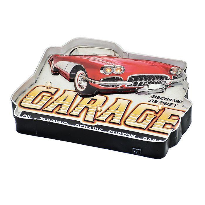LETRERO VINTAGE LED GARAGE (38 x 5 x 29.5 cms.)-0