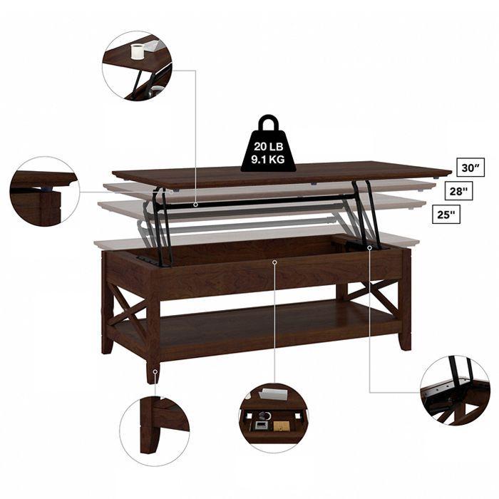 Mesa de Centro Elevable Dark Brown-3