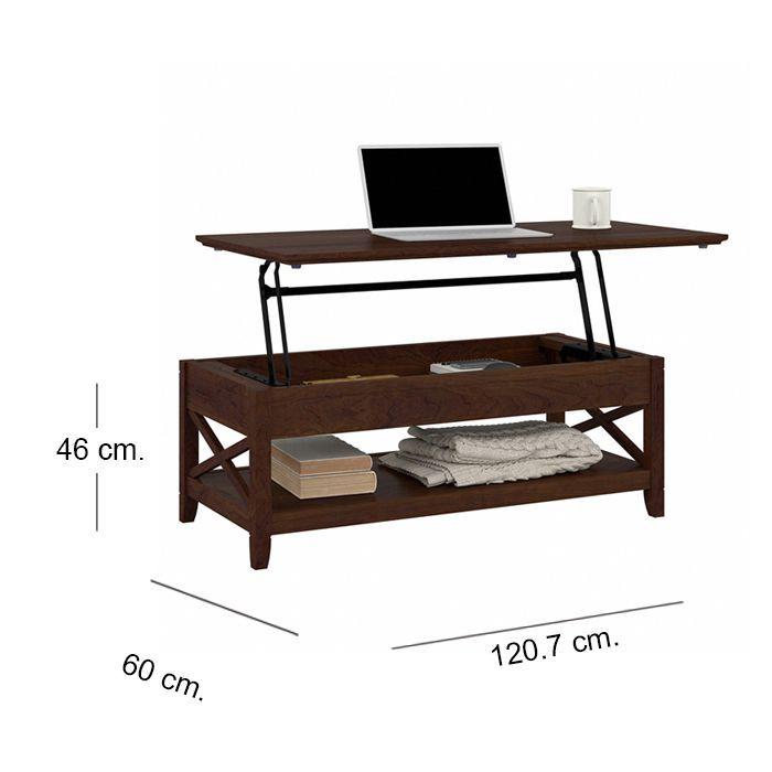 Mesa de Centro Elevable Dark Brown-5