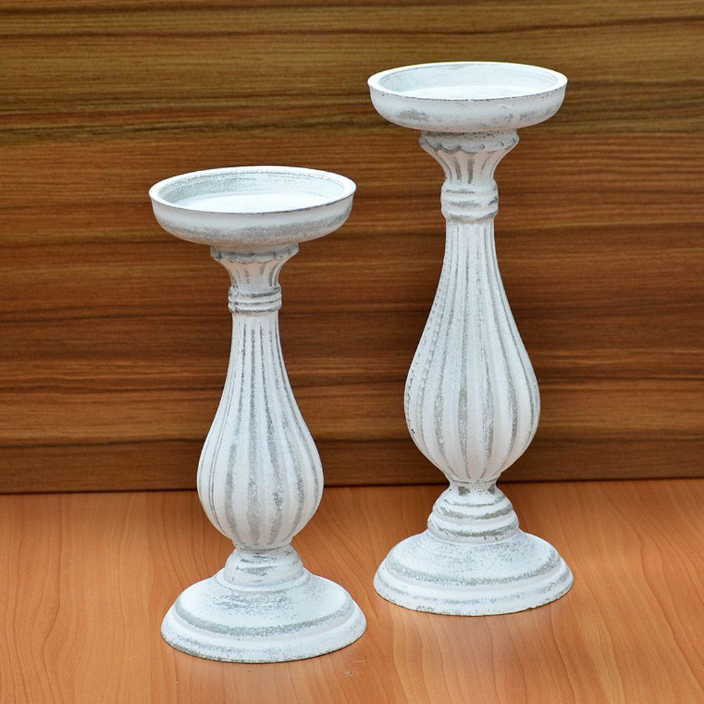 Candelabro 28 cm White-2
