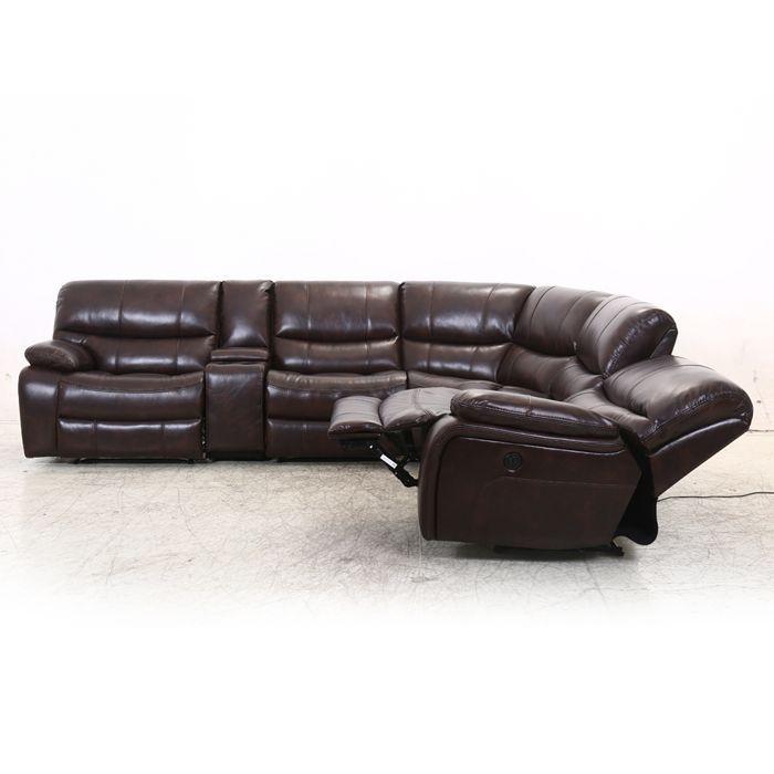 Seccional Reclinable Eléctrico Gran Charlotte Brown-4