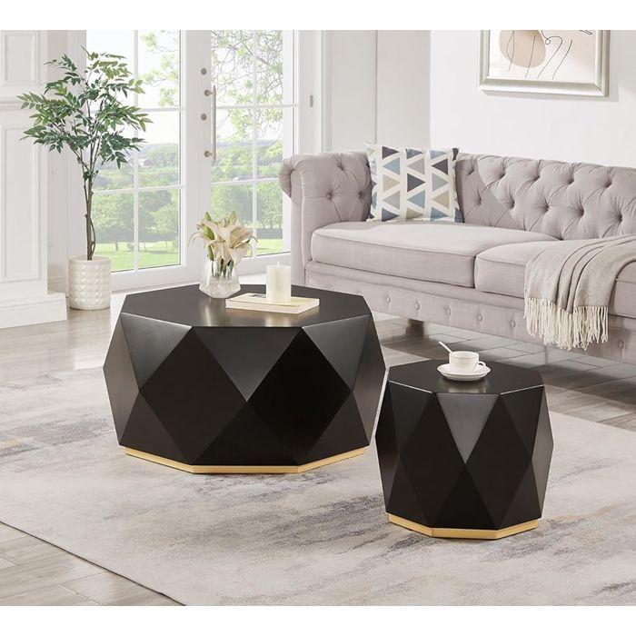 Mesa Centro Geometrix Black-4