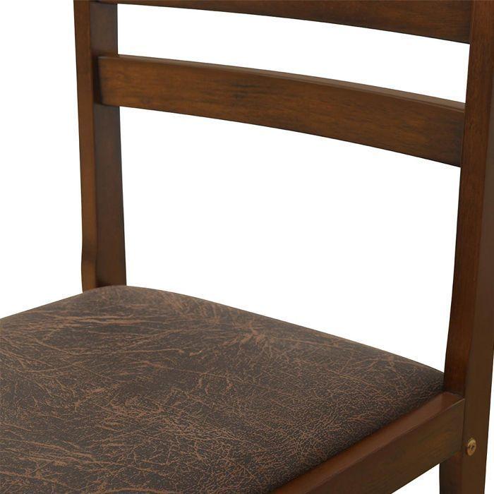Mesa de Comedor Panamá Minimalista 6 Personas – Madera y Tapiz Oscuro-6