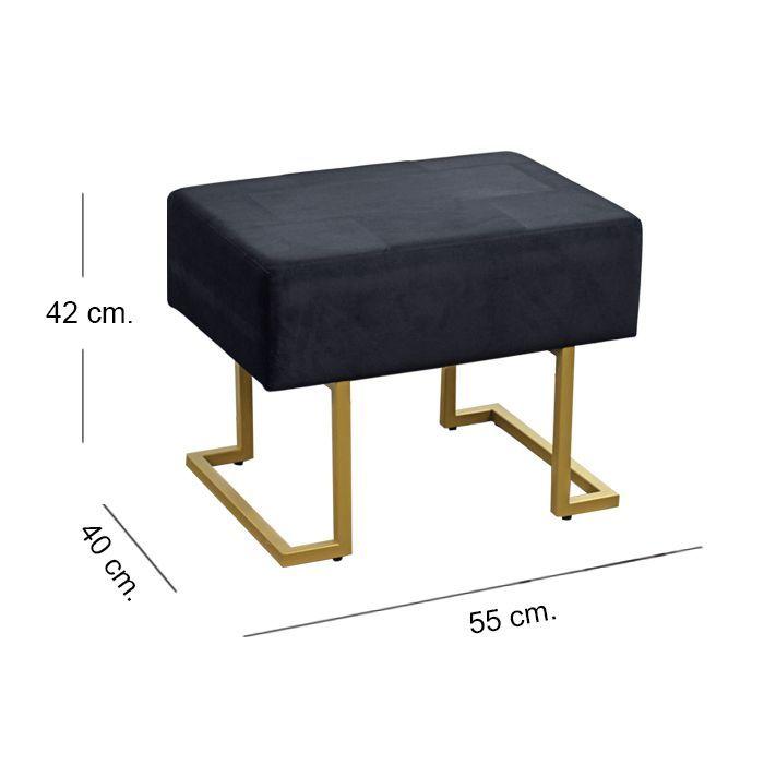 Banqueta Individual Gold Black-3