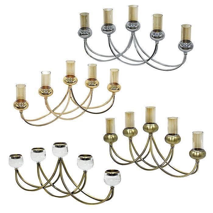 Candelabro Extendido 5 Luces Oro Viejo-4