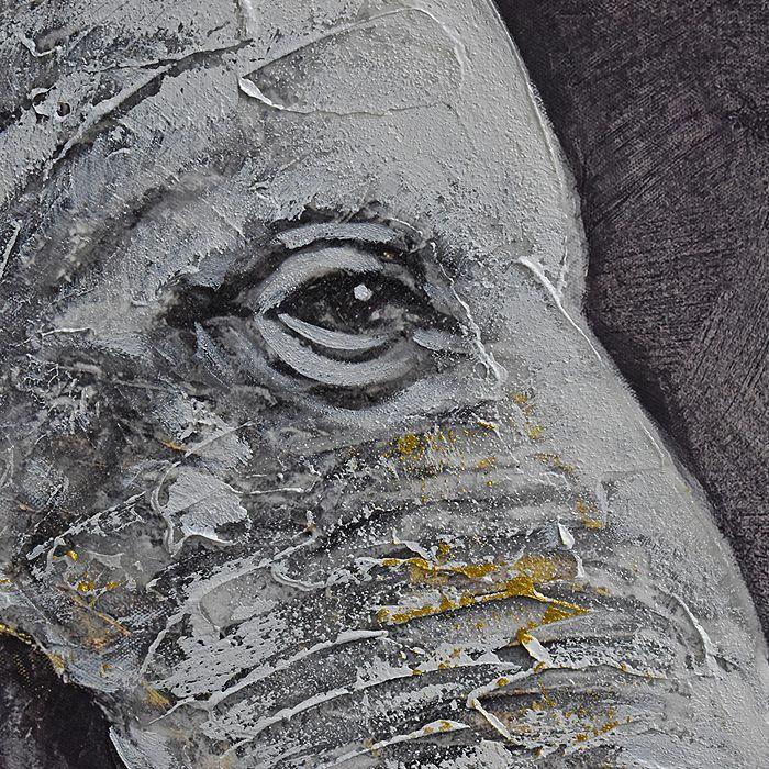 Cuadro Elefantes de Gris 416 120 x 60 cm-2