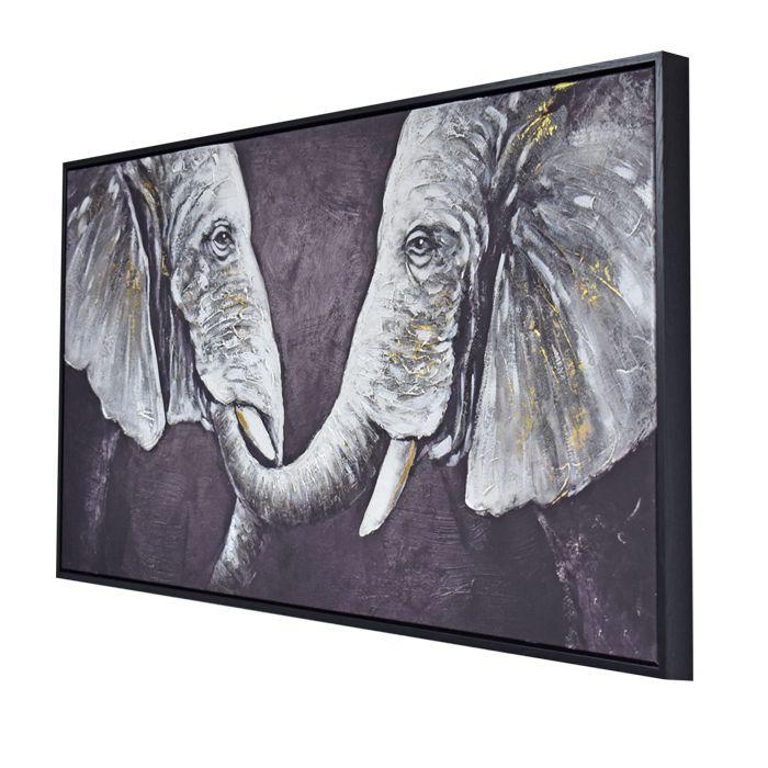 Cuadro Elefantes de Gris 416 120 x 60 cm-3