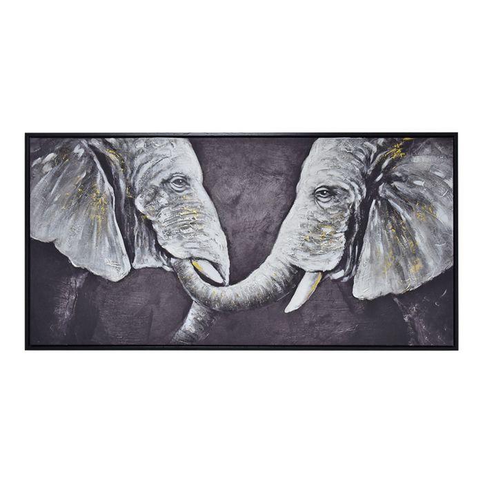 Cuadro Elefantes de Gris 416 120 x 60 cm-5