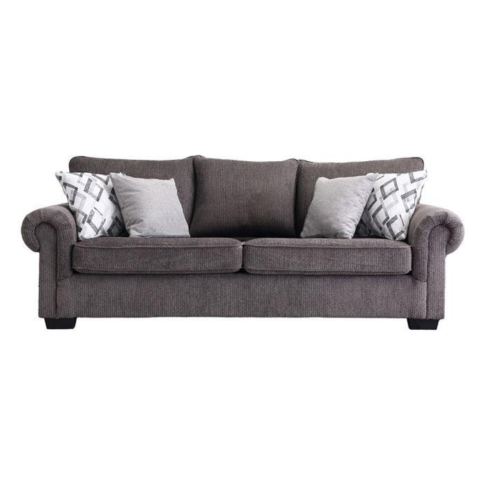 Sofá 3 Cuerpos Casey Gray (235 x 95 x 90 cm)-1