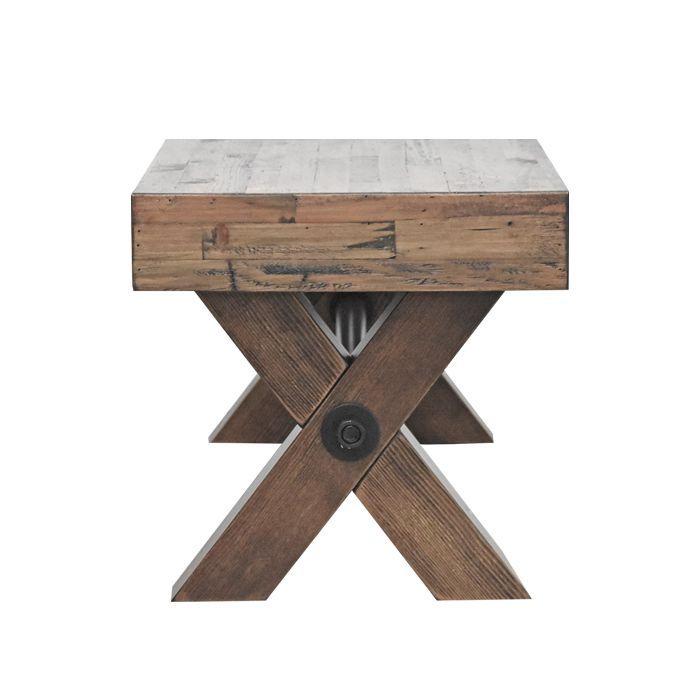 Banca Timber 130 cm Estilo Rústico Moderno-2