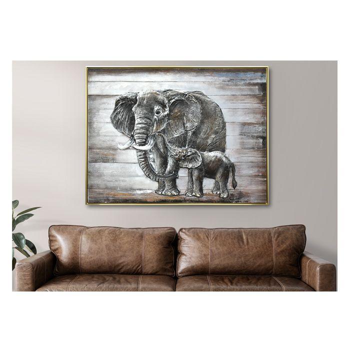 CUADRO MAMA ELEFANTE (120 x 4 x 90 cm)-2