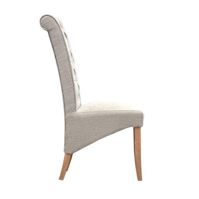 Silla Tapizada Beige Tripton x 2 unidades-2