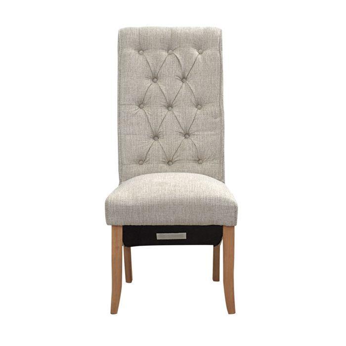 Silla Tapizada Beige Tripton x 2 unidades-4