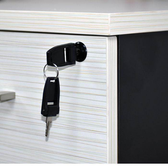 Kardex 4 Cajones Maple Con Gris-3