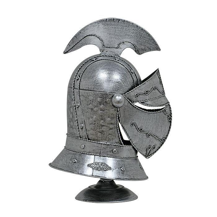Casco Armadura Caballero Silver-2
