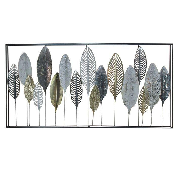 METAL WALL DECOR LEAF COLLECTION ((135 x 7 x 68 cm)-0