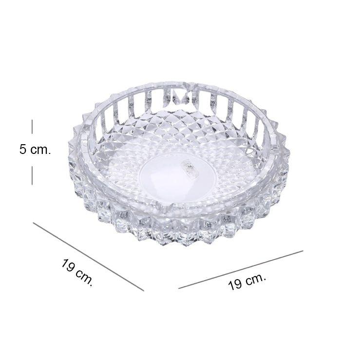 Cenicero Vidrio 19 cm-4