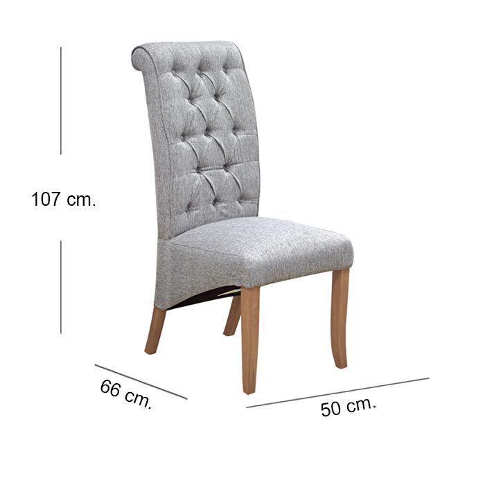 par de Sillas Tapizada Grey Tripton terraza comedor-5