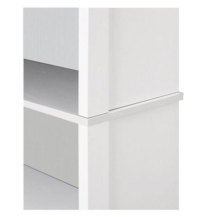 Librero Repisero Gray OAK White Line-4