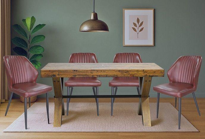 Juego Comedor Timber Small 6 Sillas New Vita Brown-0