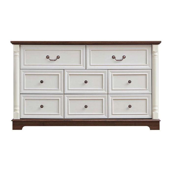 COmoda Cajonera Beige Walnut 8 Cajones 1,4mt.-3