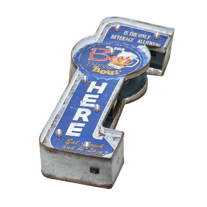 LETRERO VINTAGE  LED. (22 x 8.5 x 59 cms.)-2