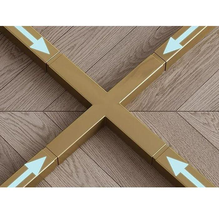 Juego Comedor Gold 2 Taburetes Chasqui Drag White-5