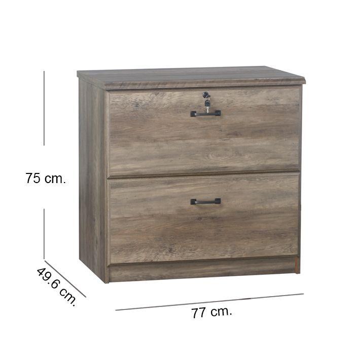 Cómoda Cajonera Kardex 77 Cm. Rustic OAK-4