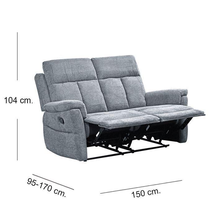 Sofá Reclinable 2 Cuerpos Turín-5