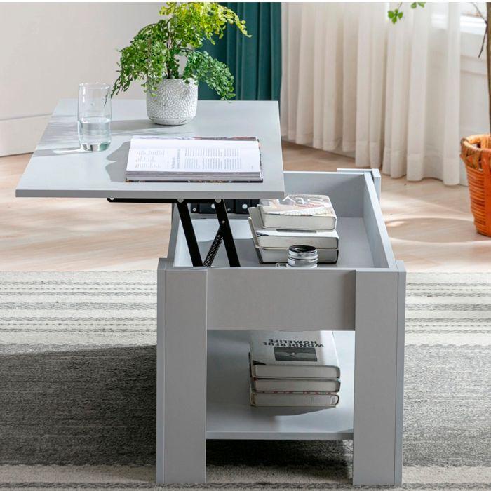 Mesa Centro Elevable Cajón White-3