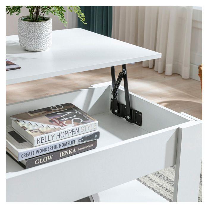 Mesa Centro Elevable Cajón White-5