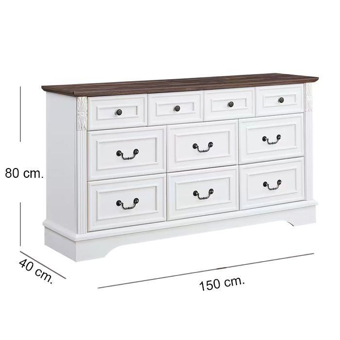 Cómoda Cajonera Old White-4