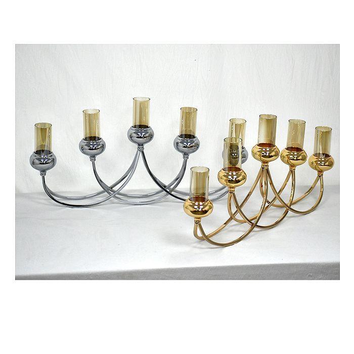 Candelabro Extendido 5 Luces Cromado-4