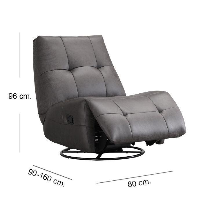 Bergere Reclinable Giratorio Mecedora Aries Smoke Grey-4