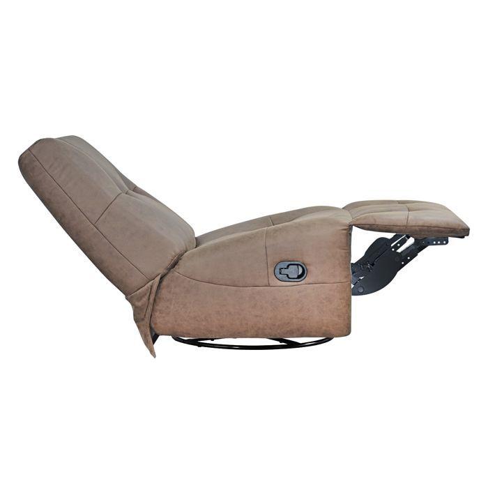 Bergere Reclinable Giratorio Mecedora Aries Café-3