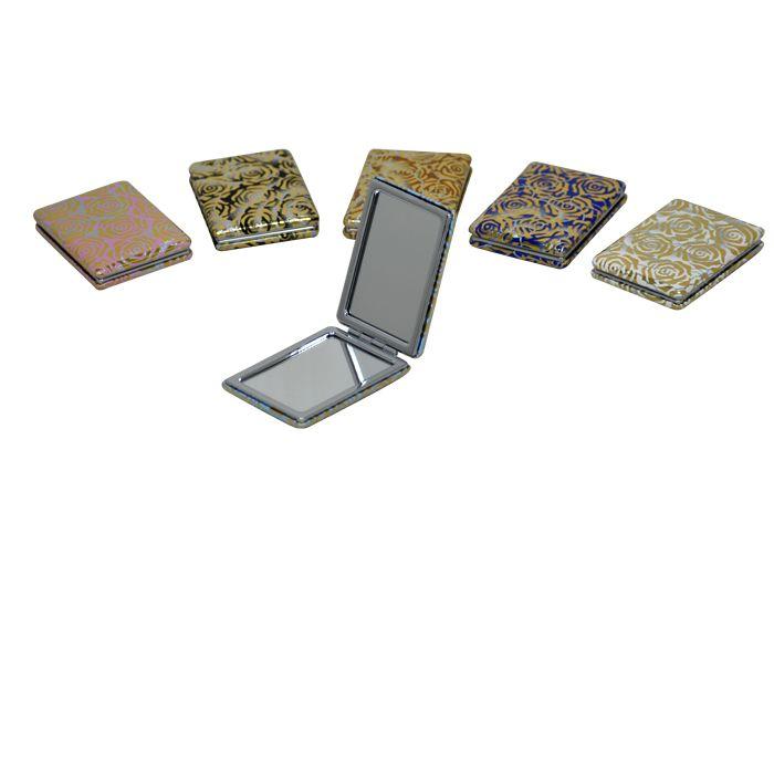 Espejo Cartera Leather Flowers-0