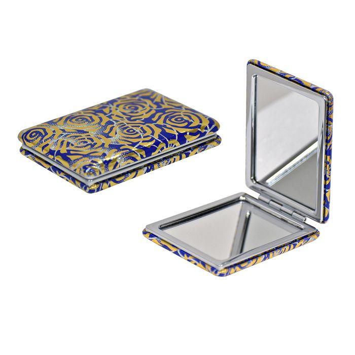 Espejo Cartera Leather Flowers-2