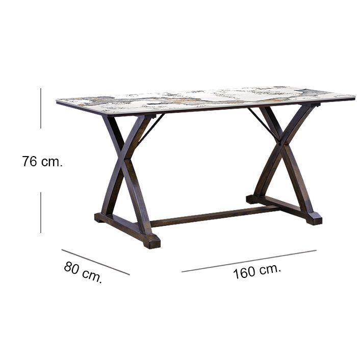 Juego Comedor Stone Brown 4 Sillas Focus-4