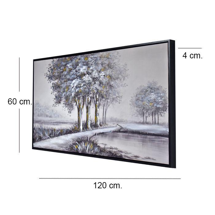 Cuadro Puentes de Gris 120 x 60 cm-5