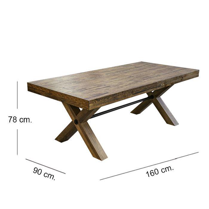 Juego de Comedor Timber Small 4 Sillas New Vita Brown Banca Timber ( 6 sillas )-2