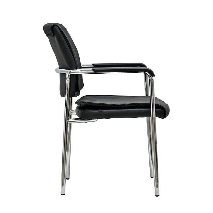 Silla De Visita Oficina Premium Black FX-2