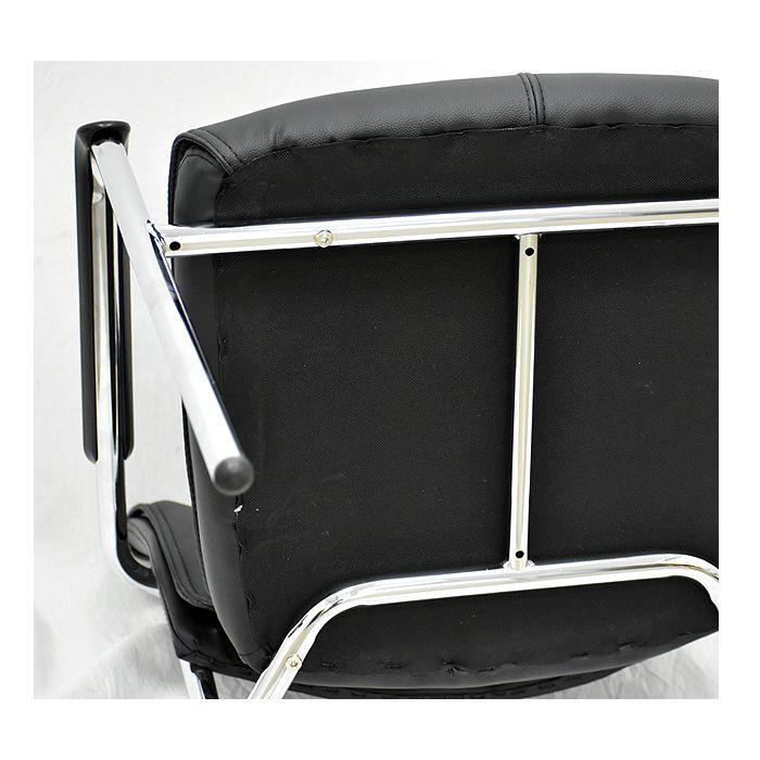 Silla De Visita Oficina Premium Black FX-4