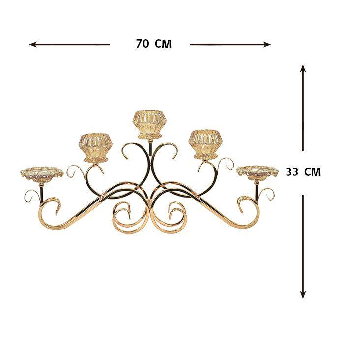 CANDELABRO EURO ART GOLD EDITION-3