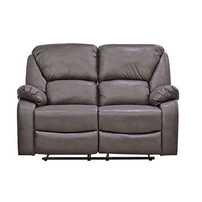 Sofá Reclinable 2 Cuerpo Frankfurt Brown-1