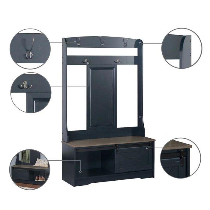 Aparador Perchero Antique Black-4